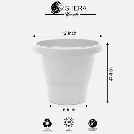 PLASTIC FLOWER POT UNBREAKABLE