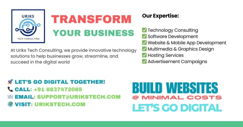 Elevate Your Business with Uriks Tech Consulting